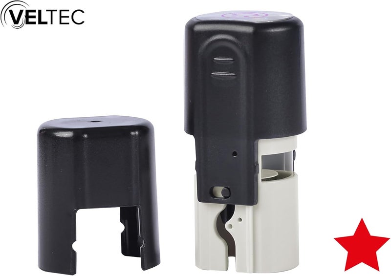 Veltec Self-Inking Stamp, Round Teacher Stamp for Classroom (Solid Star) - Image 2